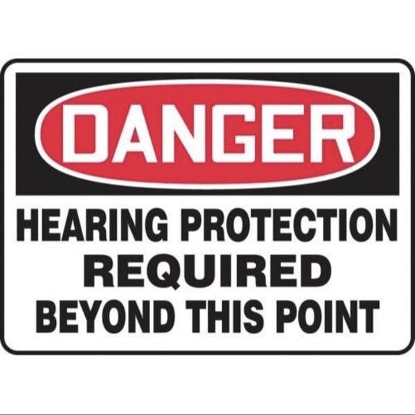 Accuform OSHA DANGER SAFETY SIGN HEARING MPPE109XP MPPE109XP - main